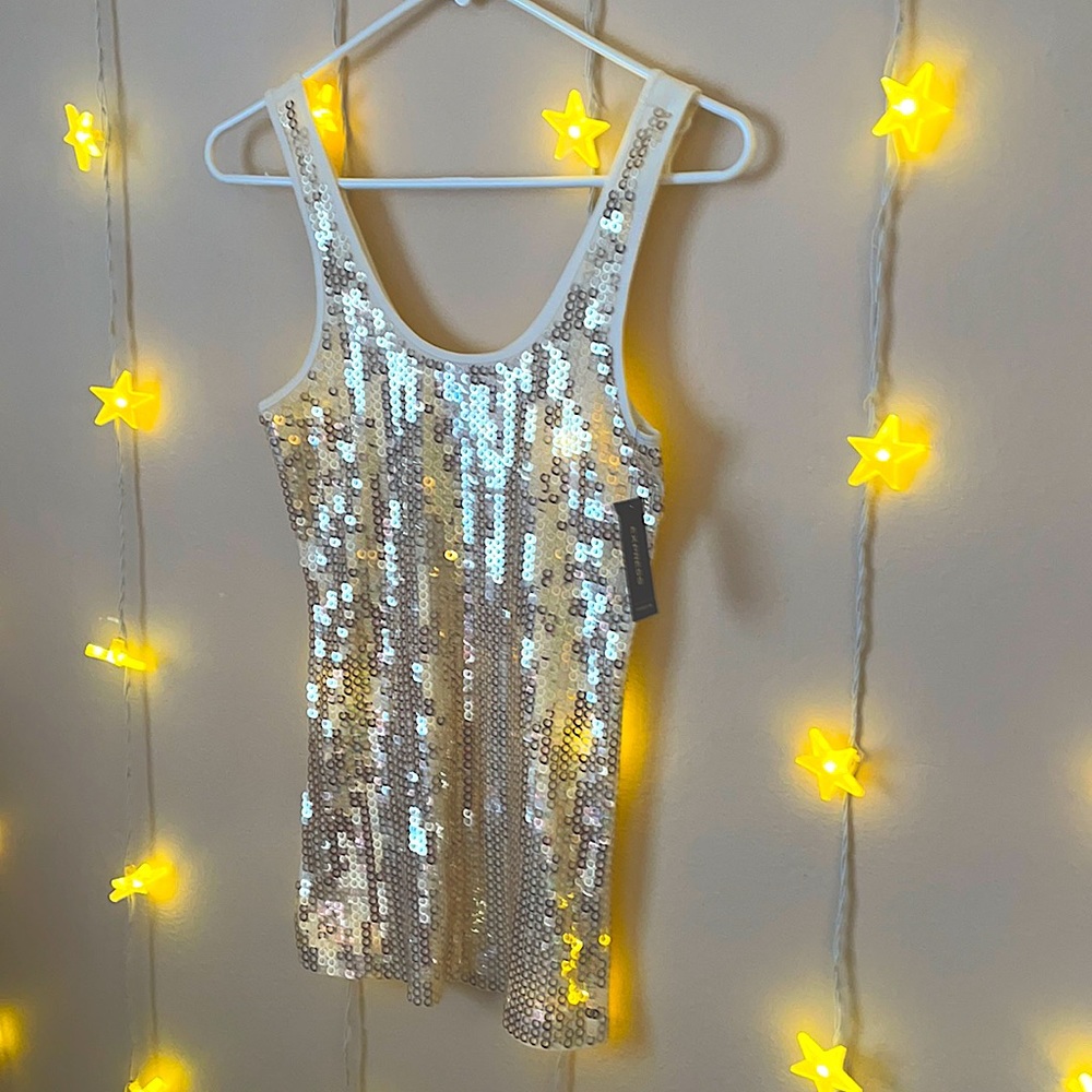 Express sequin tank top. Bundle 2+ items get 10%off discount
